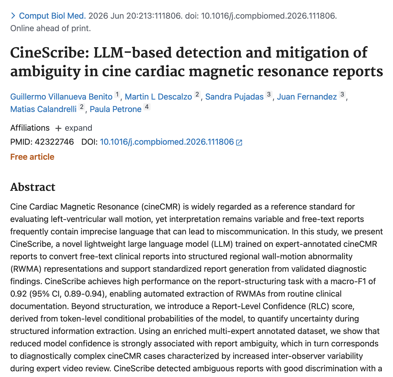 CineScribe: LLM-Based Detection and Mitigation of Ambiguity in Cine Cardiac Magnetic Resonance Reports