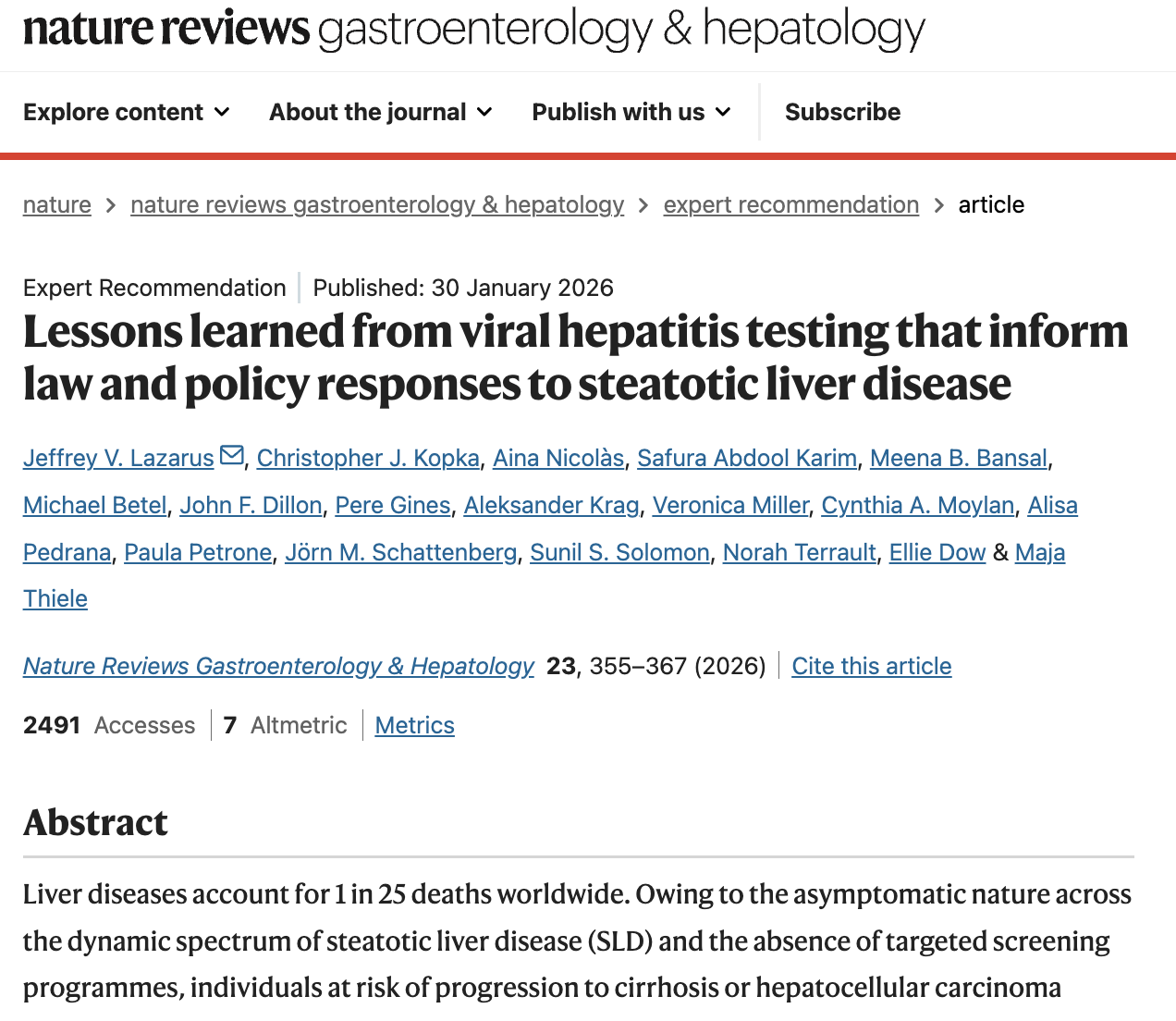 Lessons learned from viral hepatitis testing that inform law and policy responses to steatotic liver disease